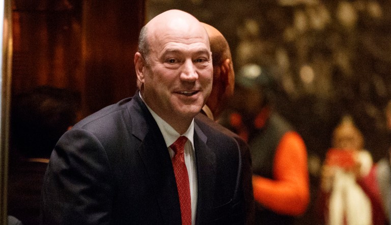 Gary Cohn, a top adviser to President Trump, would be a viable candidate to replace Janet Yellen as chairman of the Federal Reserve, a top official in the central bank system said Monday. (AP Photo/Evan Vucci)