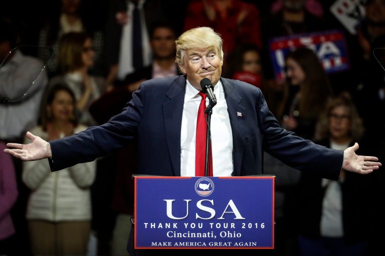 A local Indiana reporter was denied access to President-elect Donald Trump's event at the Carrier plant in Indianapolis on Thursday, but he says it wasn't Trump's team who barred his entry. (AP Photo/John Minchillo)