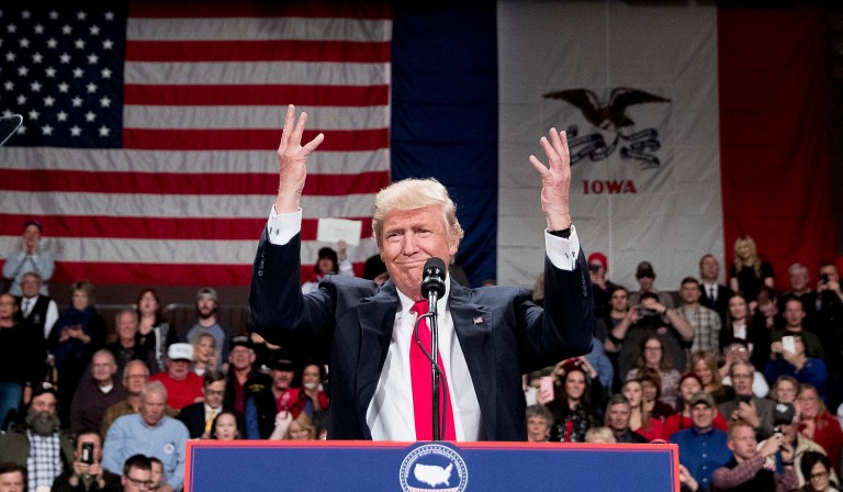 "We want the next generation of innovation and production to happen right here in America and right here in Iowa," said President-elect Trump in Des Moines.
