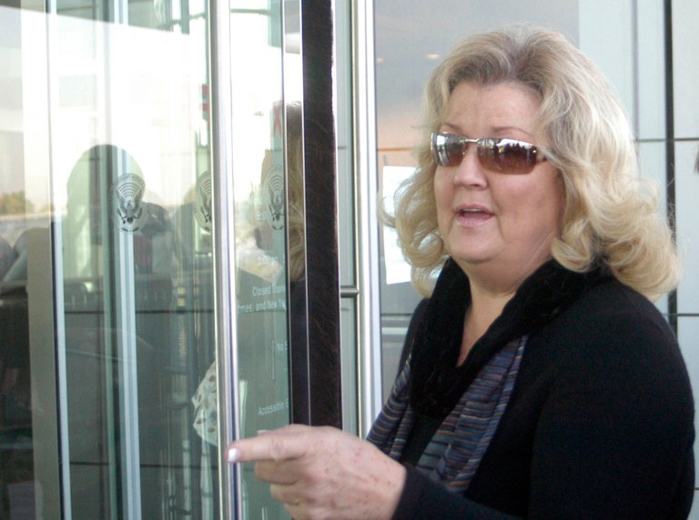 Juanita Broaddrick, who accused former President Clinton of sexual misconduct, said in an interview Tuesday that Hillary Clinton has played a key role in covering up the former president's indiscretions over the years. (AP Photo/Mike Wintroath)