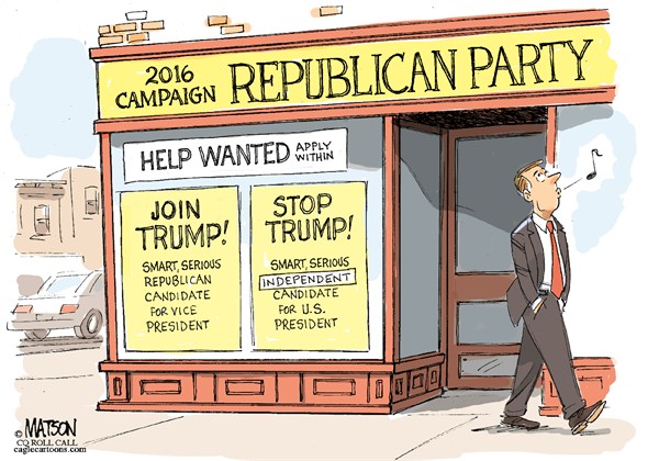 Editorial cartoon: Help wanted for the Republican Party