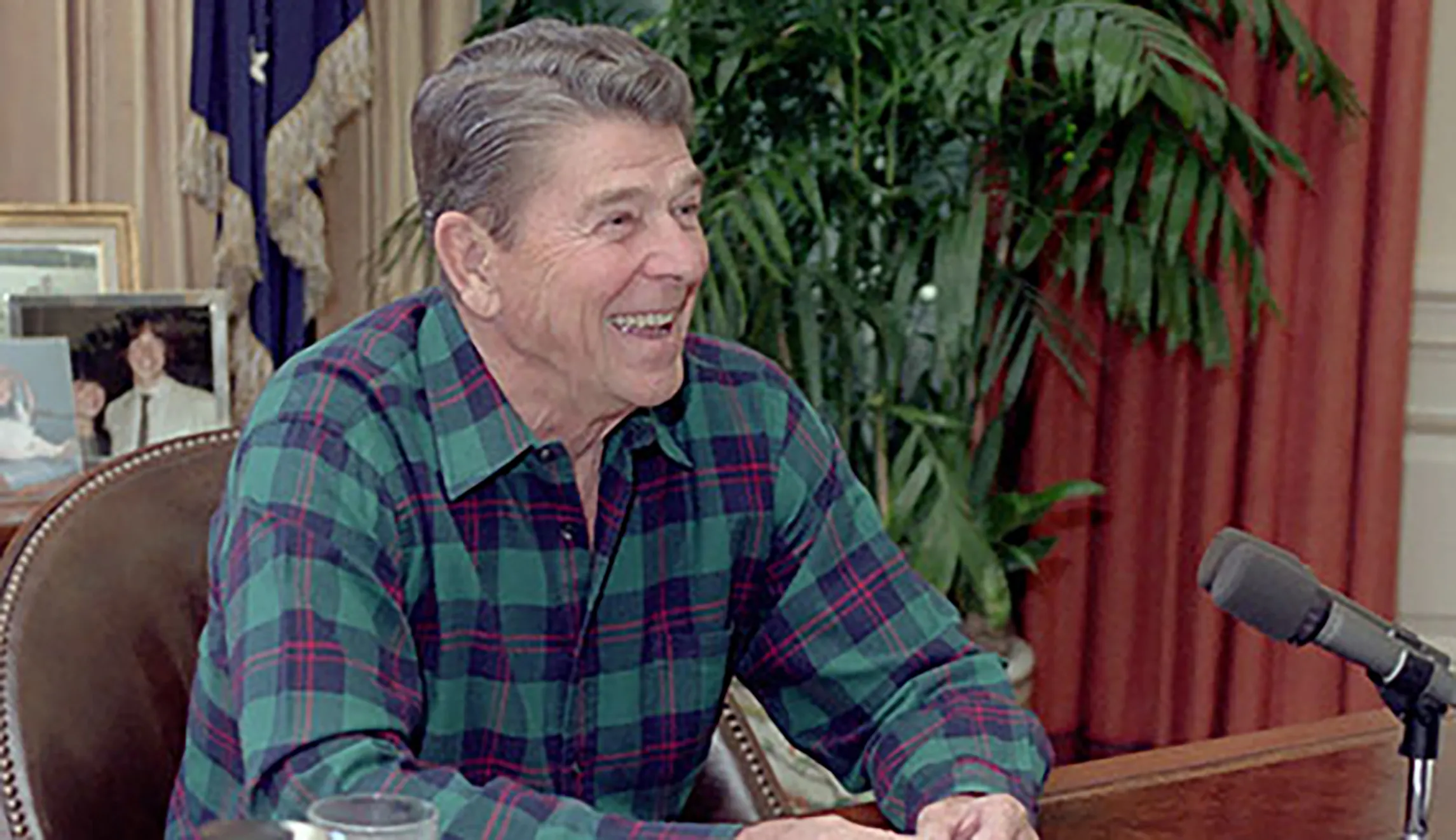 "Ronald Reagan never took his jacket off in the Oval Office in eight years."