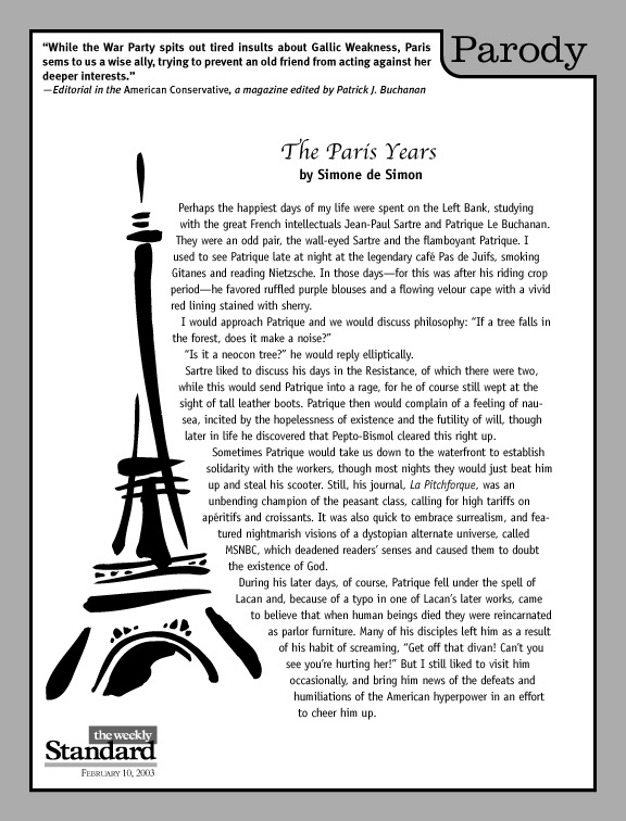 The Paris years of Patrique Le Buchanan.