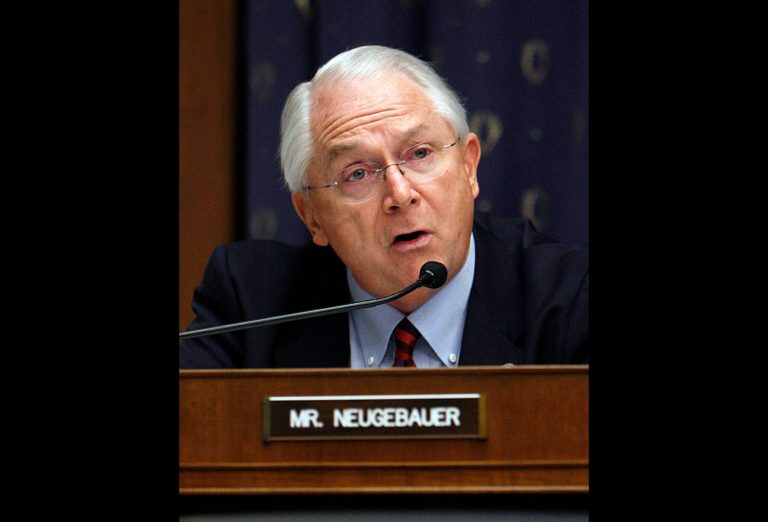 FILE - In this Friday, Jan. 22, 2010 file photo, House Financial Services Committee member Rep. Randy Neugebauer, R-Texas, is seen on Capitol Hill in Washington. The leaders of the House Financial Services Committee say they are standing behind last yearÃ?s bipartisan legislation to put the flood insurance program on sounder financial footing even as the implementation of the law has sparked a chorus of complaints from constituents fearing spikes in premiums and plummeting home values. Rep. Neugebauer, who chaired a hearing Tuesday Nov. 19, 2013 of the Financial Services CommitteeÃ?s housing and insurance subcommittee. Ã?We do know that there are some people out there who are going to experience higher premiums. But, you know, that was the purpose.Ã? (AP Photo/Pablo Martinez Monsivais, file)