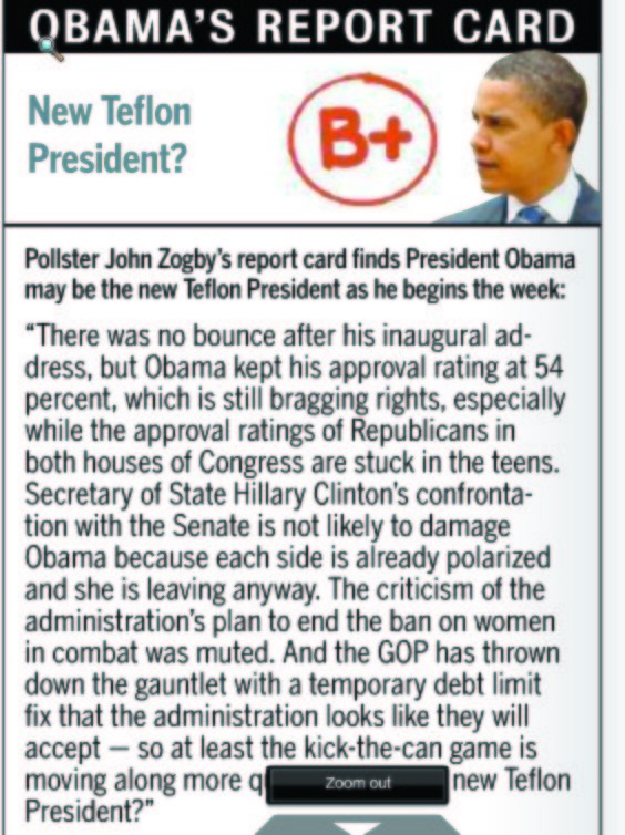 Obama report card: Is he the new Teflon President?