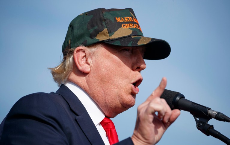 Twenty-six Florida scientists want to have a chat with Republican presidential nominee Donald Trump about climate change. (AP Photo/ Evan Vucci)