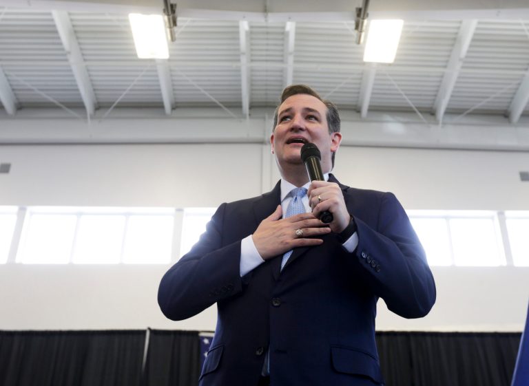 Republican presidential candidate, Sen. Ted Cruz, R-Texas, speaks during a campaign event at Mekeel Christian Academy on Thursday, April 7, 2016, in Scotia, N.Y. (AP Photo/Mike Groll)