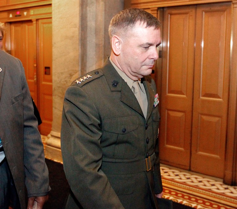 James Cartwright has been accused of lying during an investigation into classified information disclosures. (AP Photo)