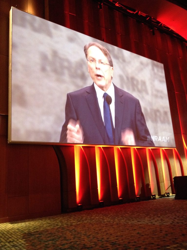 NRA Executive Vice President Wayne LaPierre at the group's convention in Nashville.