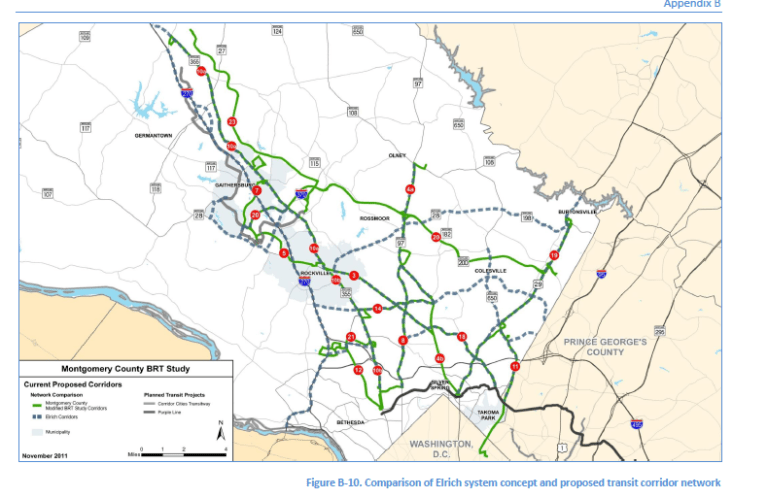 Montgomery County planning officials want rapid bus routes extended