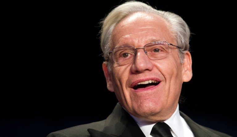 Journalist Bob Woodward called on the national media Friday to keep focused on reporting straight news, after many reporters have revealed a bias against President Trump. (AP Photo/Cliff Owen)