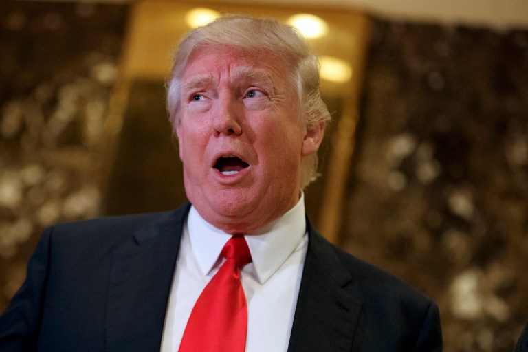 Monmouth University poll shows Trump approval at just 34 percent. (AP Photo/Evan Vucci)