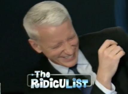 CNN’s Anderson Cooper gets the giggles