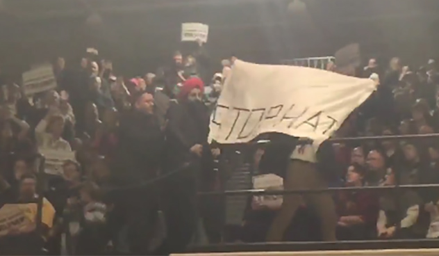 (Photo courtesy of screen shot from video posted by Twitter account of Josh Haskell)