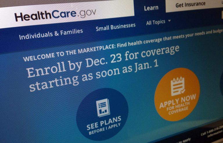 Part of the HealthCare.gov website (AP/Jon Elswick)