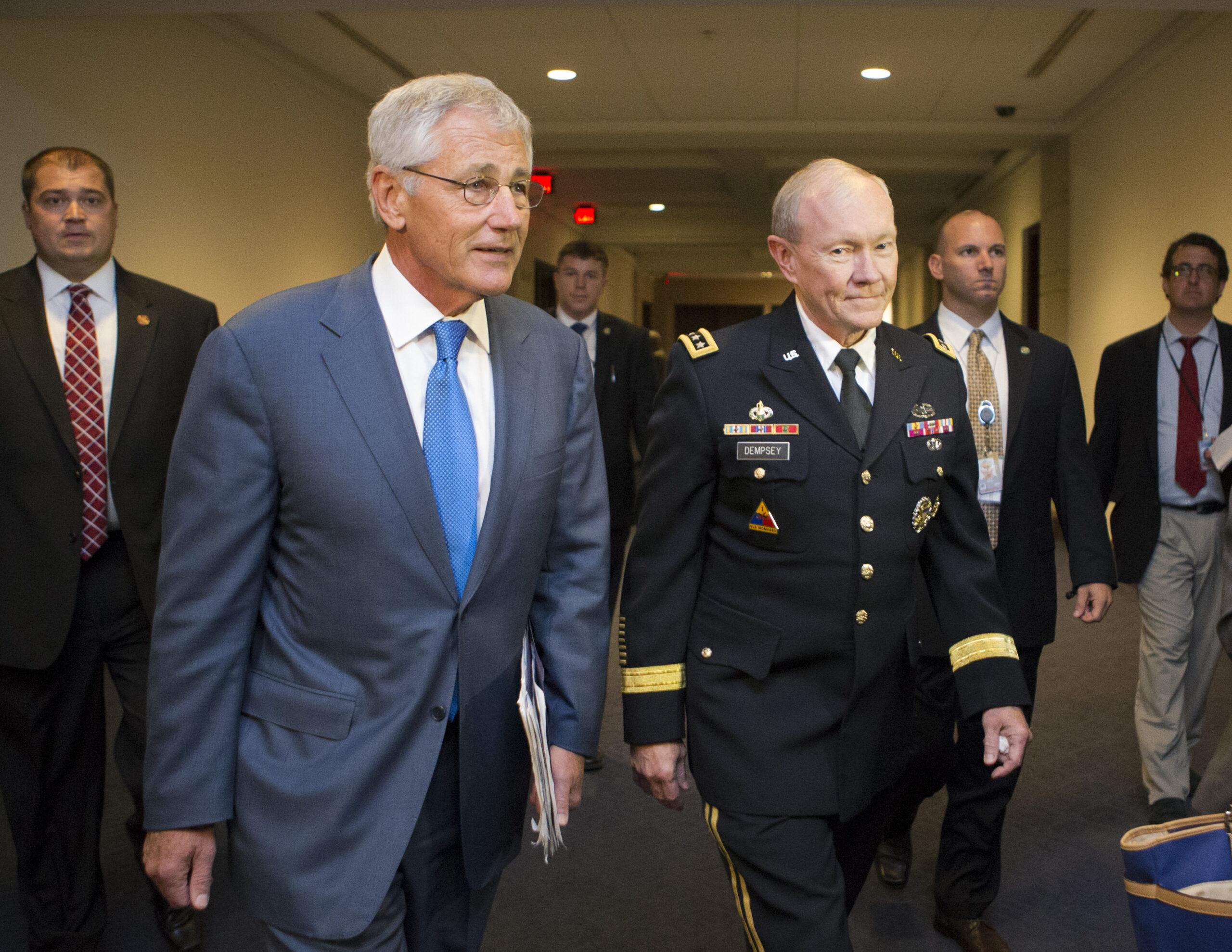 On The Slide: Defense Secretary Chuck Hagel struggles on Syria