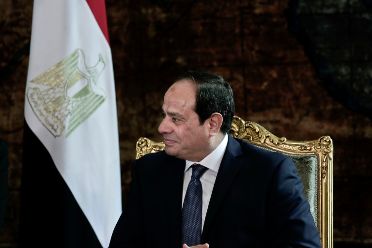 The Egyptian President first met Trump at the United Nations General Assembly last September. (AP Photo/Nariman El-Mofty)