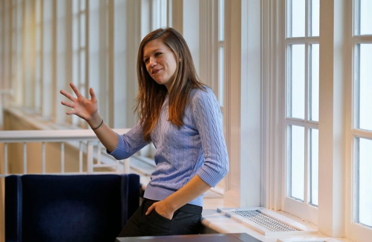 EmilyÂ Renda has decided to go to law school far away from the University of Virginia, and told Vanity Fair that she has abandoned her work with sexual assault survivors. (AP Photo)Â 