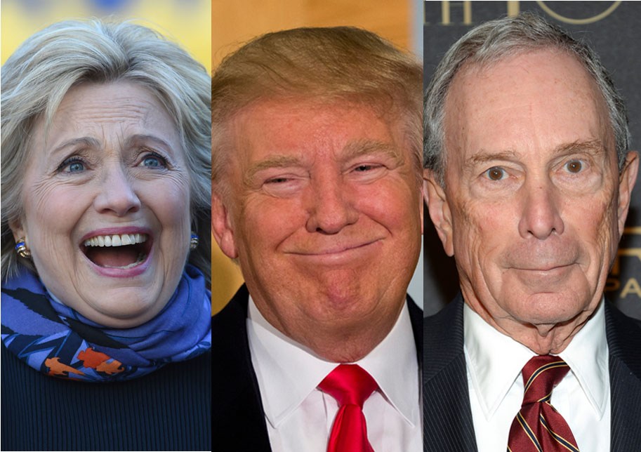 Poll: Trump wins three-way race with Clinton, Bloomberg