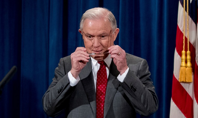 Attorney General Jeff Sessions announced in early August that the DOJ was ramping up its efforts to investigate and prosecute government leakers. (AP Andrew Harnik)
