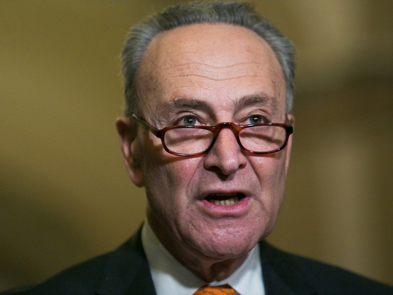 Senate Minority Leader Chuck Schumer called for an independent criminal investigation and possible prosecution of ex-national security adviser Mike Flynn. (Graeme Jennings/Washington Examiner)