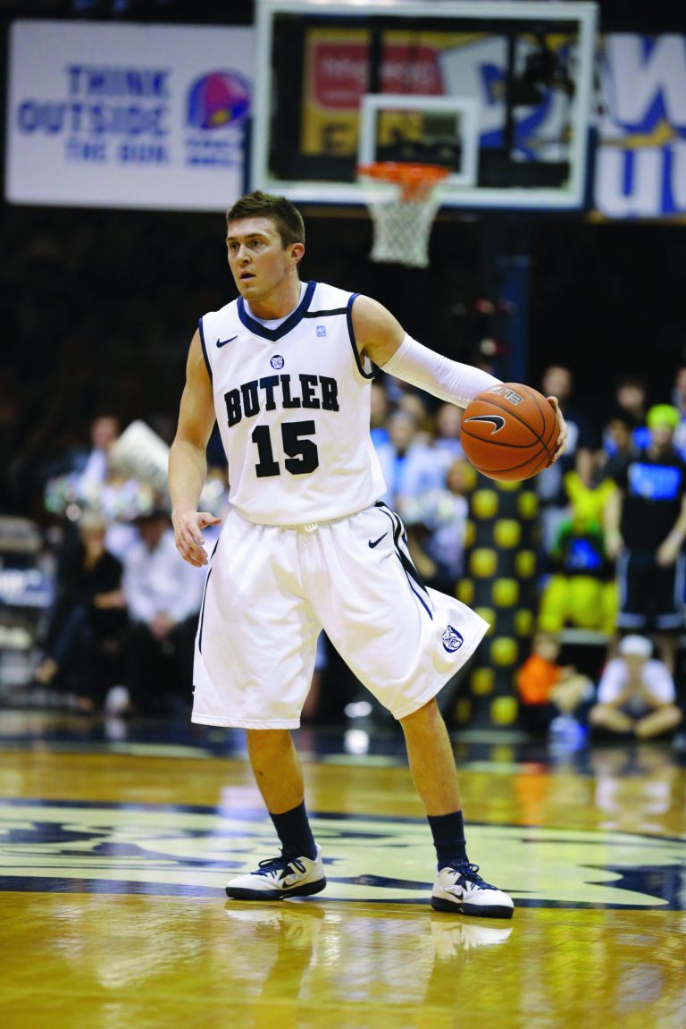 Michael Conroy/AP
Butler junior guard Rotnei Clarke is averaging 17.1 points per game for the Bulldogs, who face George Washington on Saturday.