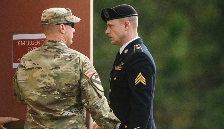 The military judge ruled Friday morning that Bergdahl, who deserted his post in Afghanistan in 2009, shouldn't serve time in prison. (Andrew Craft/The Fayetteville Observer via AP)