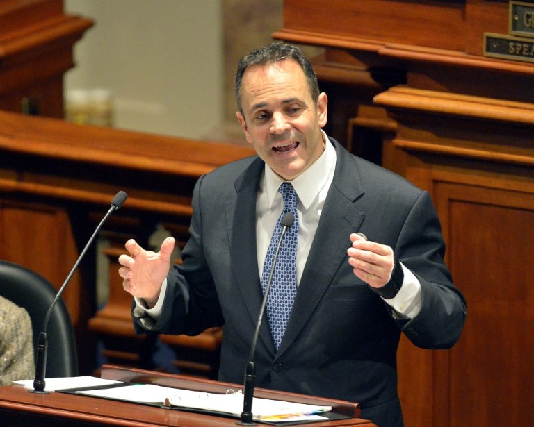 Kentucky Gov. Matt Bevin said Friday that his office has sent a cease-and-desist letter to a Planned Parenthood center in downtown Louisville that opened last month. (AP Photo)