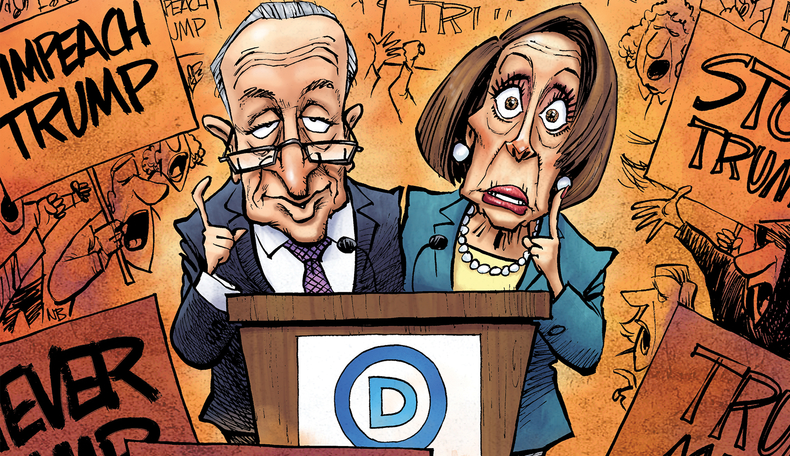 The Democrats’ 2018 attack plan: Go get Trump and Congress