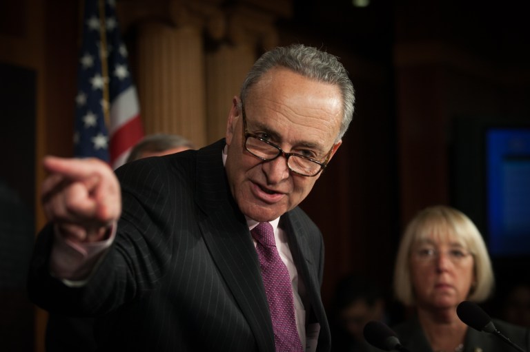 Anti-hunger activists have launched a statewide campaign urging Sen. Chuck Schumer, D-N.Y., to vote against any farm bill that includes cuts in food stamp funding. (Photo: Graeme Jennings/Examiner file)