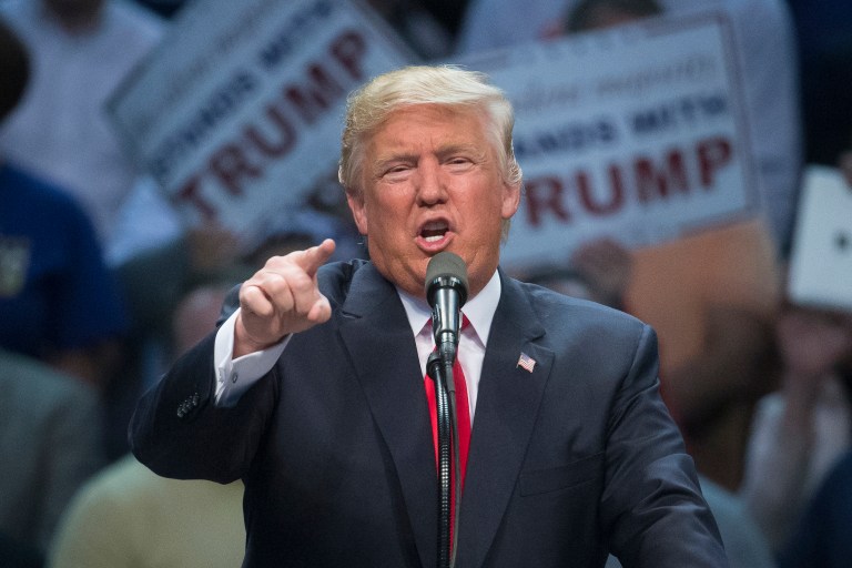 For many voters, Donald Trump having no fundraising base is a feature, not a bug. (AP Photo/John Minchillo, File)