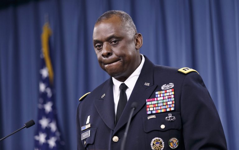 Army Gen. Lloyd J. Austin III, commander of U.S. Central Command, updates reporters at the Pentagon about the military campaign against Islamic State militants in Iraq, Friday, Oct. 17, 2014. The top U.S. commander for the Middle East says fighting over the Syrian border town of Kobani has allowed the U.S.- led coalition to take out large numbers of Islamic State group fighters that have been pouring in.  (AP Photo/J. Scott Applewhite)