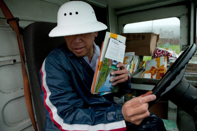 Mail volumes have fallen, reducing profits in the Postal Service's monopoly-protected business of last-mile delivery. (AP Photo/Alex Washburn)