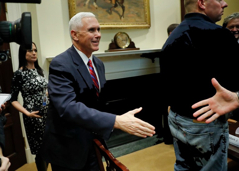 Vice President Mike Pence has tapped 16 individuals to serve on his staff. (AP Photo/Pablo Martinez Monsivais)