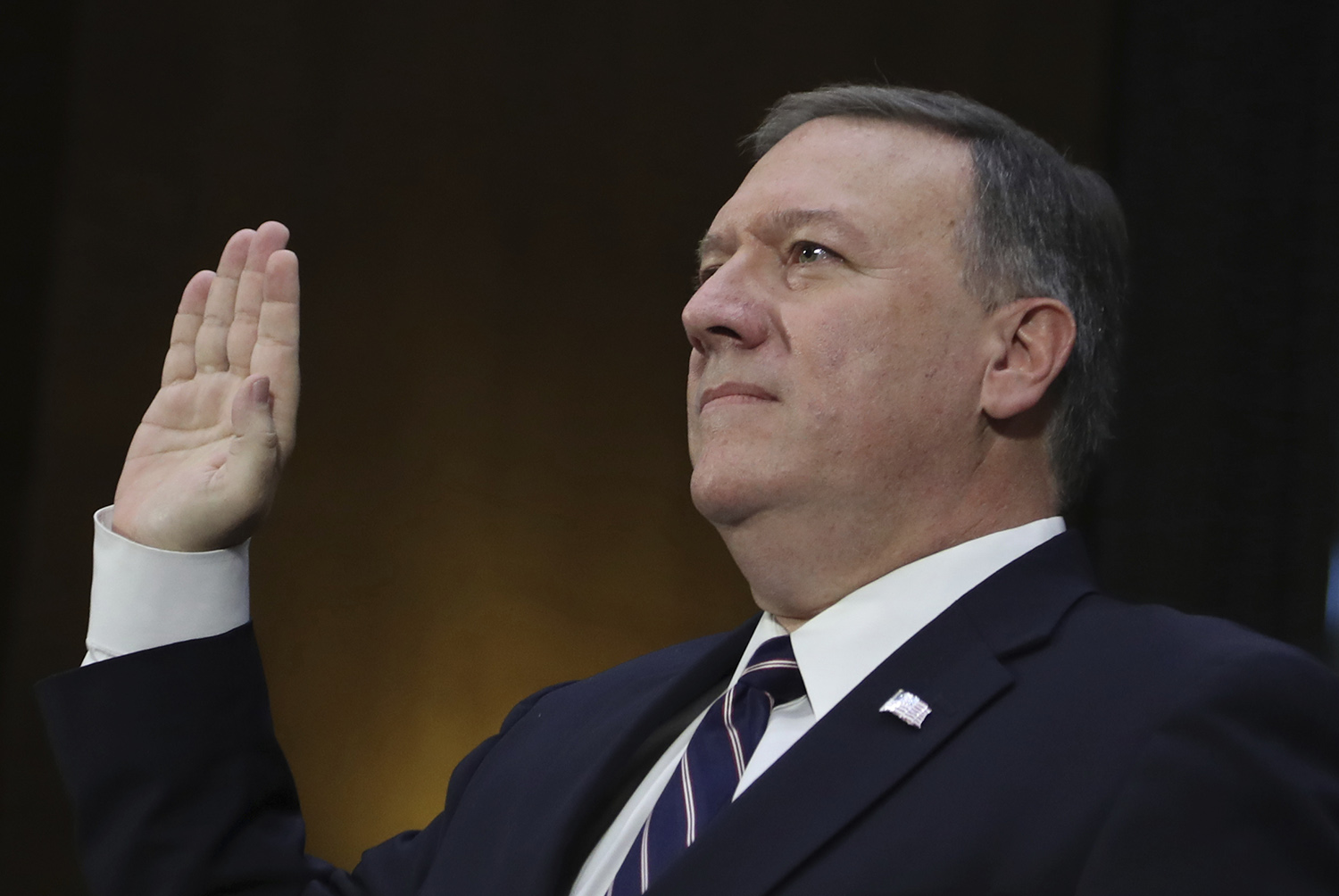 CIA director nominee Pompeo deviates from Trump on Russia