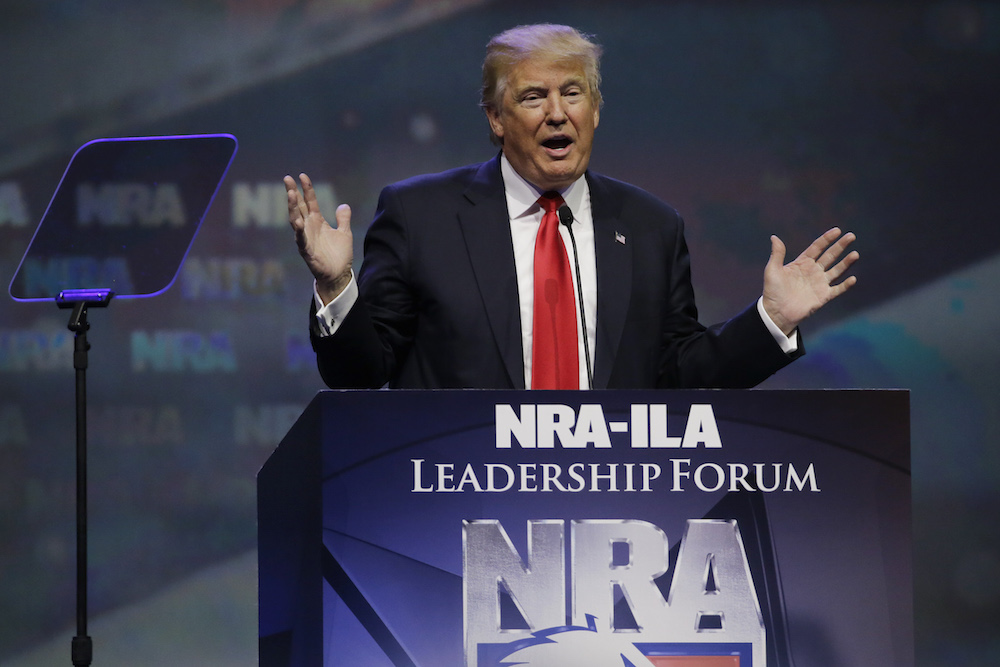 Trump: If Clinton wants to ban guns, then no guns to protect her
