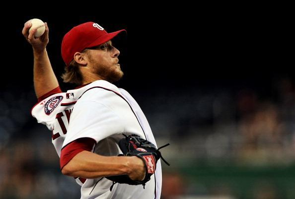 Starting pitcher Ross Detwiler #48 of the Washington Nationals works the first inning against the New York Mets at Nationals Park on September 2, 2011 in Washington, DC. (Photo by Patrick Smith/Getty Images) 