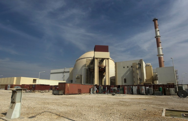 In this Tuesday, Oct. 26, 2010 file photo, the reactor building of the Bushehr nuclear power plant is seen just outside the southern city of Bushehr, Iran. (AP/Mehr News Agency, Majid Asgaripour)