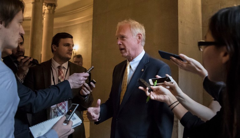 The change was a key last-minute revision to the bill meant to gain the votes of Sens. Ron Johnson of Wisconsin and Steve Daines of Montana. (AP Photo/J. Scott Applewhite)