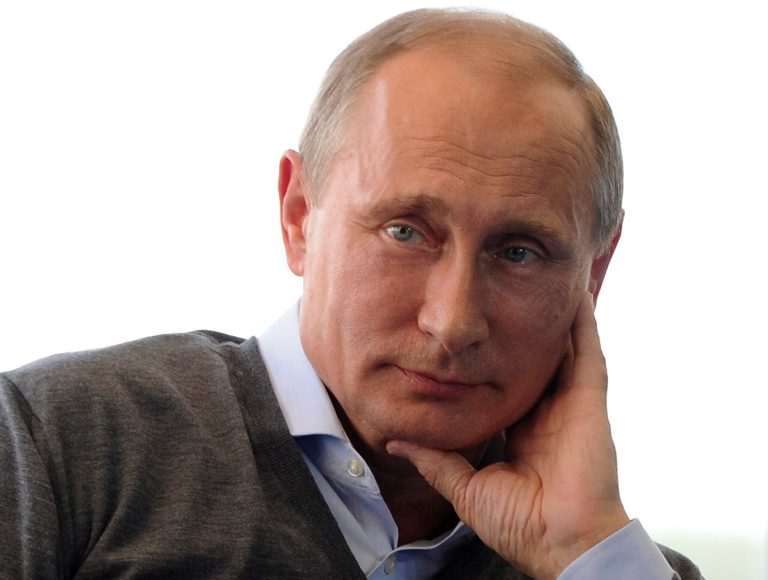Russian President Vladimir Putin meets with participants in the youth educational forum at the Seliger youth camp near Lake Seliger, some 450 kilometres (281 miles) northwest of Moscow, in Tver region, Russia, Friday, Aug. 29, 2014. (AP Photo/RIA-Novosti, Mikhail Klimentyev, Presidential Press Service)