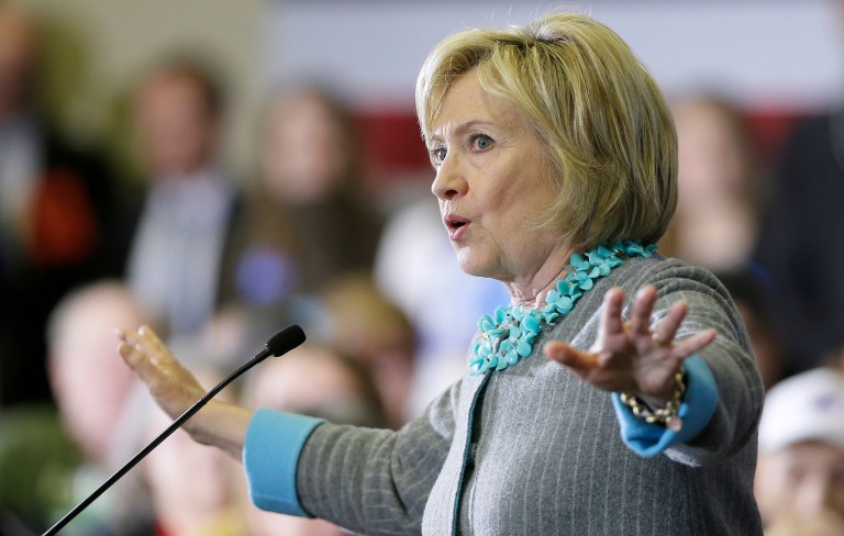 Critics say FBI statement calls into question Hillary Clinton's public comments about the investigation. (AP Photo/Charlie Neibergall)