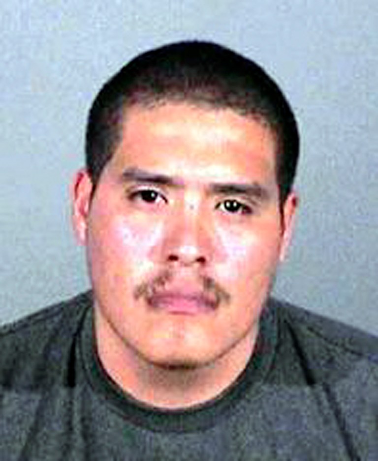 This image provided by the Los Angeles County sheriff's Department shows  a man suspected of assaulting multiple victims on Metro buses in Los Angeles County. The sheriff's department said late Thursday, June 26, 2014 that the attacks were first reported June 16 and continued through Tuesday.(AP Photo/Los Angeles County Sheriff's Department)