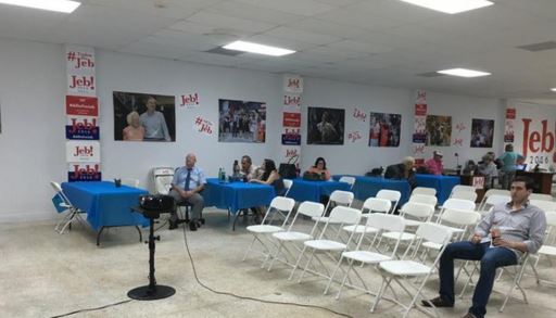 Jeb’s Debate Watch Party Is Mostly Empty