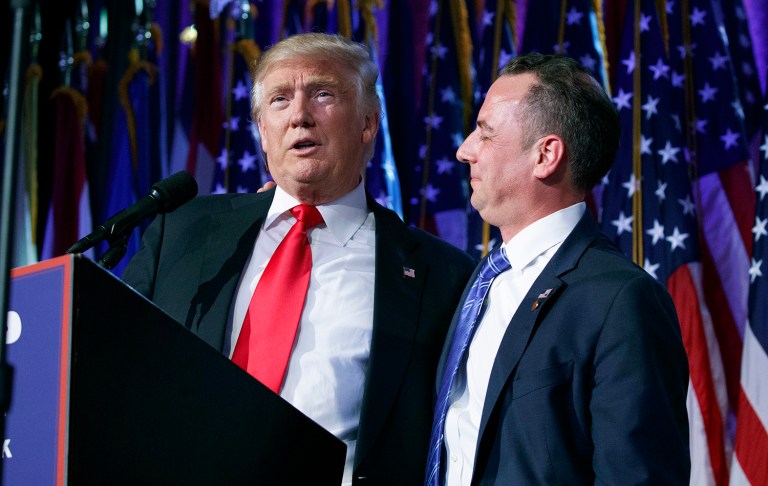 President-elect Trump and his incoming chief of staff, Reince Priebus, don't want a White House political operation that competes with, or intrudes on, the RNC, according to sources. (AP Photo/Evan Vucci)