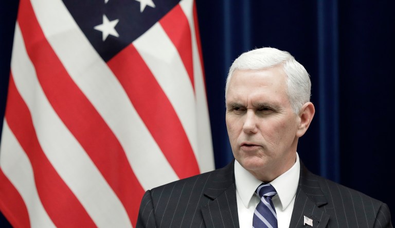USA Today columnist Christine Brennan said Vice President Mike Pence (pictured above) was engaged in a 