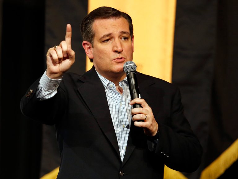 Republican presidential candidate Sen. Ted Cruz said a vote for John Kasich is a vote for Donald Trump. (AP Photo/Rick Scuteri