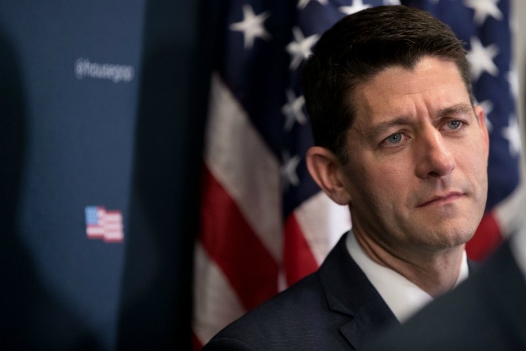 House Speaker Paul Ryan on Friday consummated his break with Donald Trump. (AP Photo/Andrew Harnik)