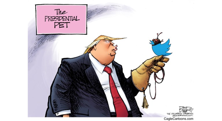 Editorial cartoon: The presidential pet