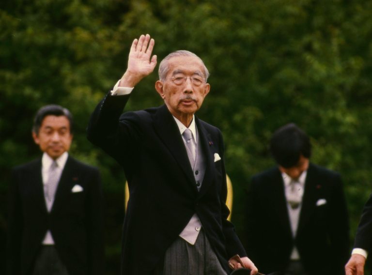 1988 image and one of the last pictures taken of  of late Japanese Emperor Hirohito at the  in Tokyo, Japan. The monarch died January 7, 1989, aged 87.  (AP Photo)