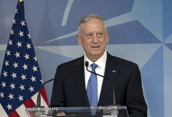 Mattis delivers a warning to NATO ministers on spending